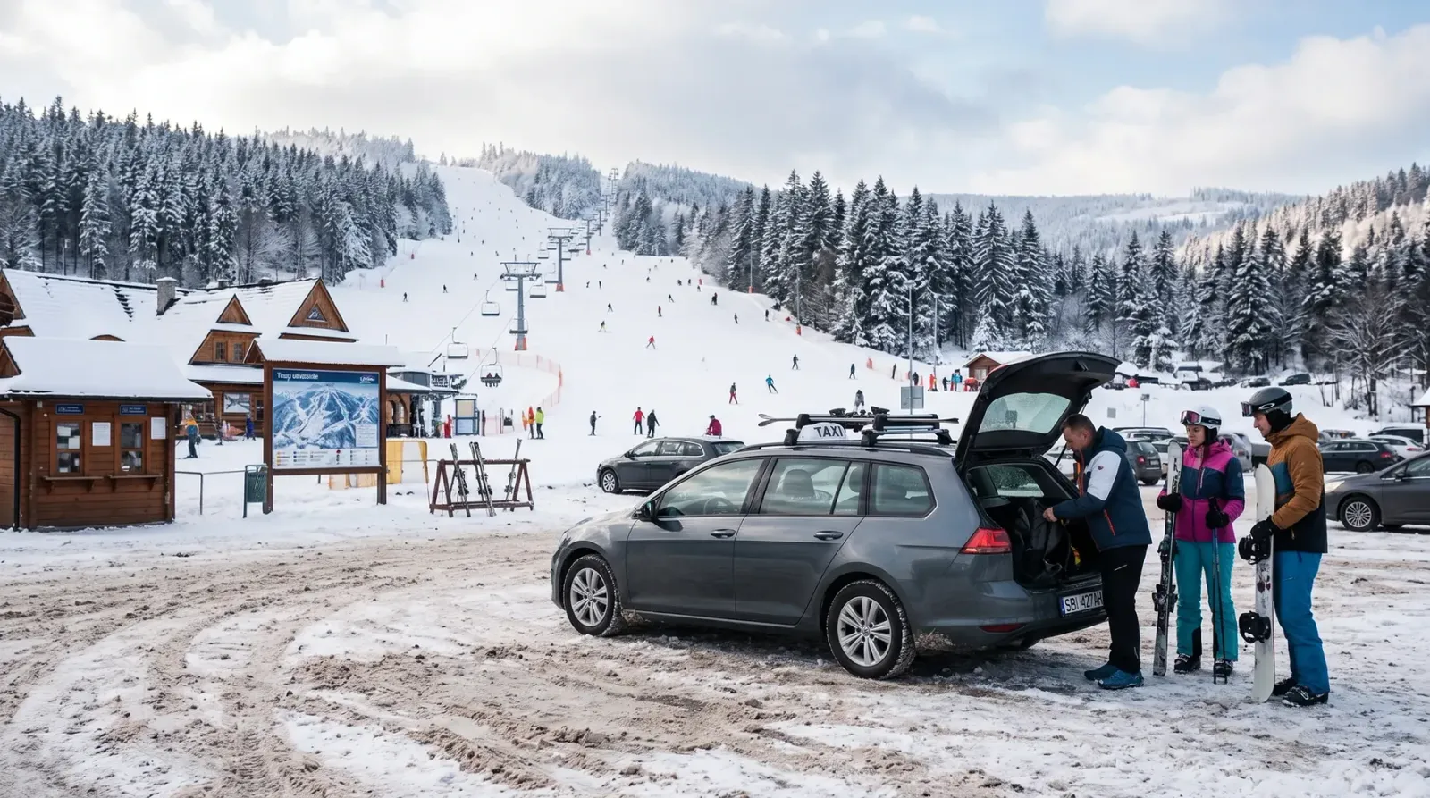 Taxi na stok narciarski Andrychów – Taxi Szeryf Żywiec
